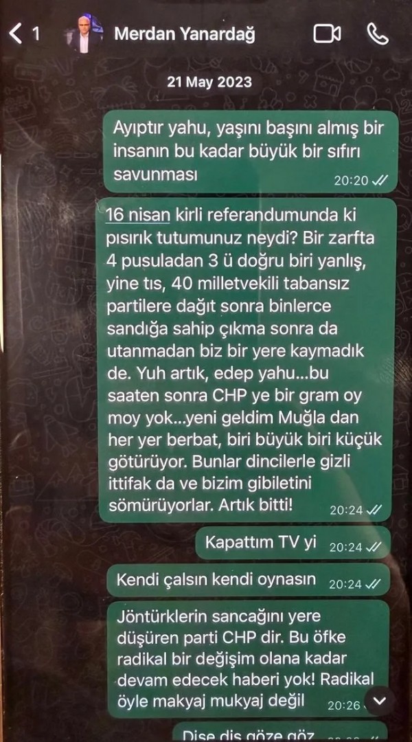 Hüseyin Gün’den Merdan Yanardağ’a talimat! Whatsapp mesajları ortaya çıktı!